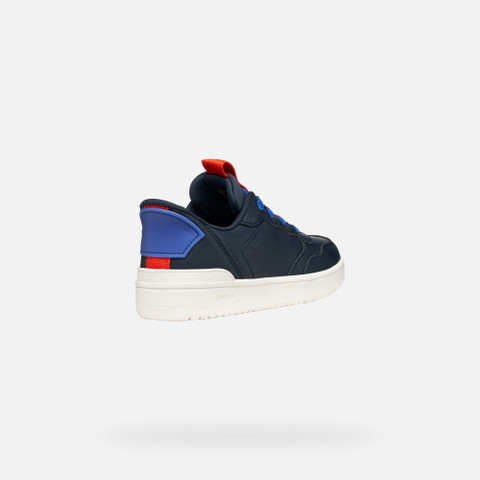 Low top sneakers WASHIBA FAST IN BOY Navy/Red - image number 4 | GEOX