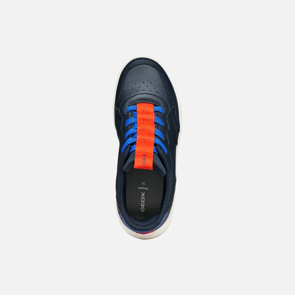 Low top sneakers WASHIBA FAST IN BOY Navy/Red - image number 5 | GEOX