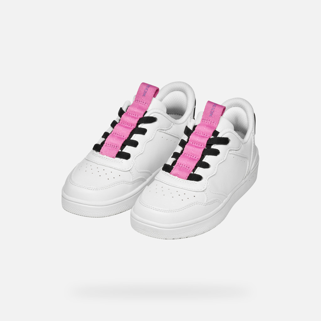 Low top sneakers WASHIBA FAST IN JUNIOR White/Fuchsia - image number 7 | GEOX