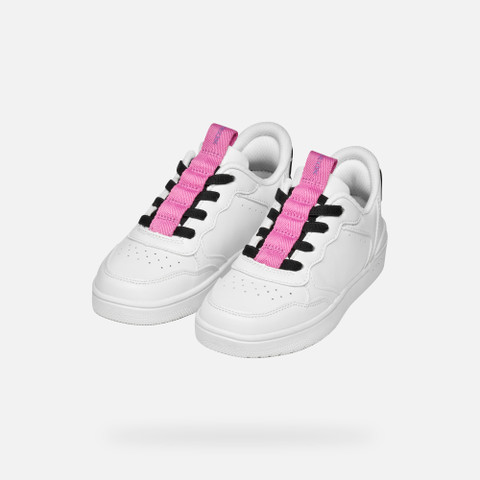 Low top sneakers WASHIBA FAST IN JUNIOR White/Fuchsia - image number 7 | GEOX