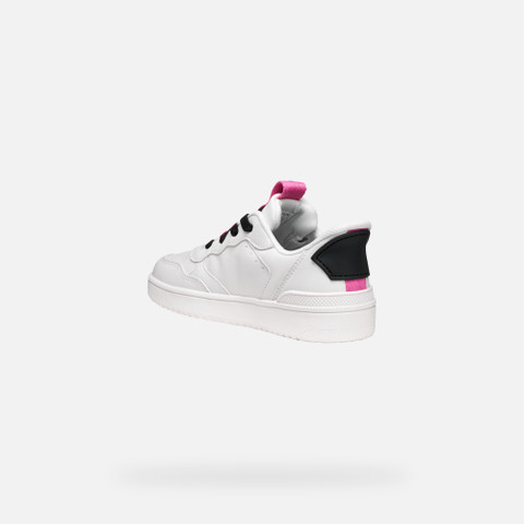 Low top sneakers WASHIBA FAST IN JUNIOR White/Fuchsia - image number 3 | GEOX
