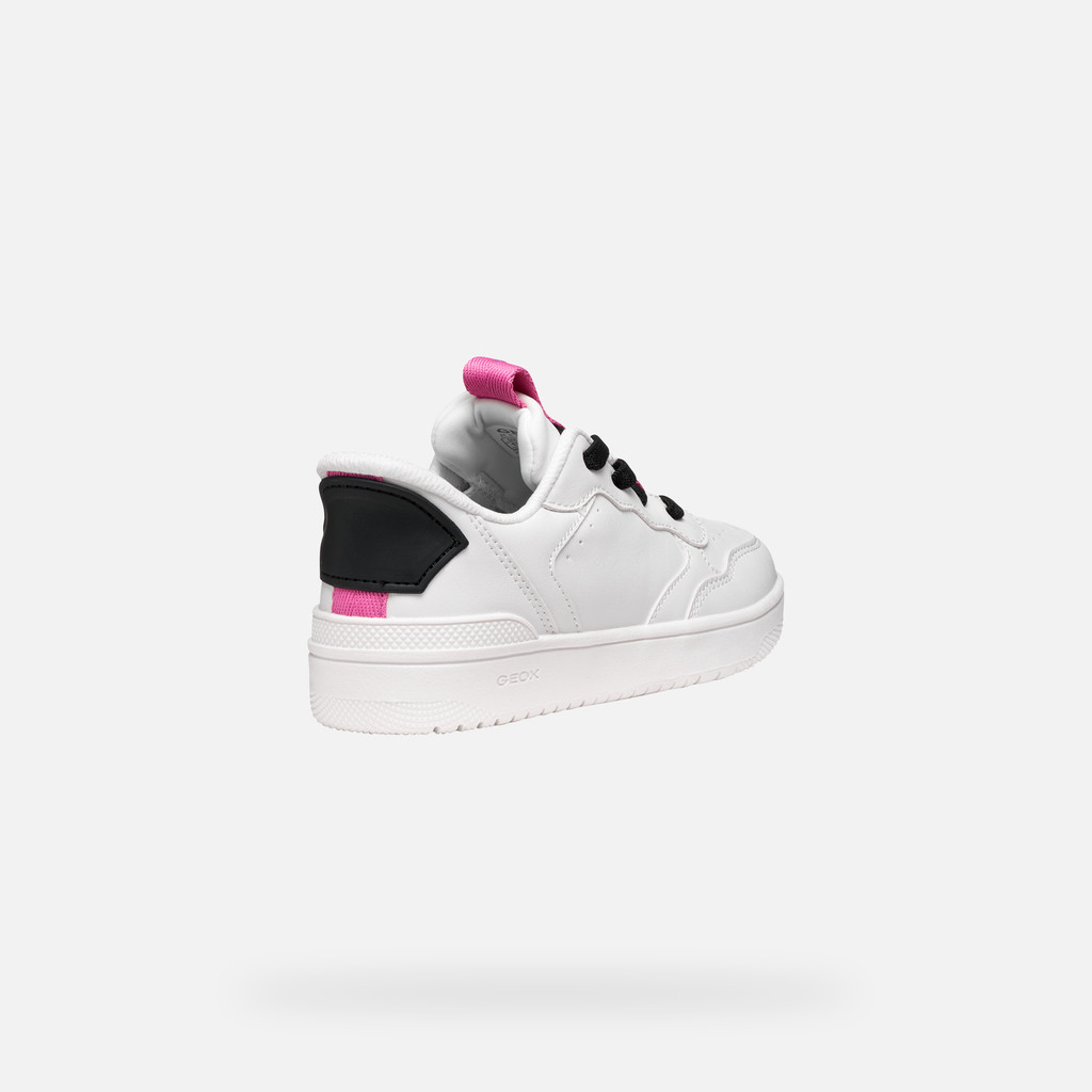 Low top sneakers WASHIBA FAST IN JUNIOR White/Fuchsia - image number 4 | GEOX