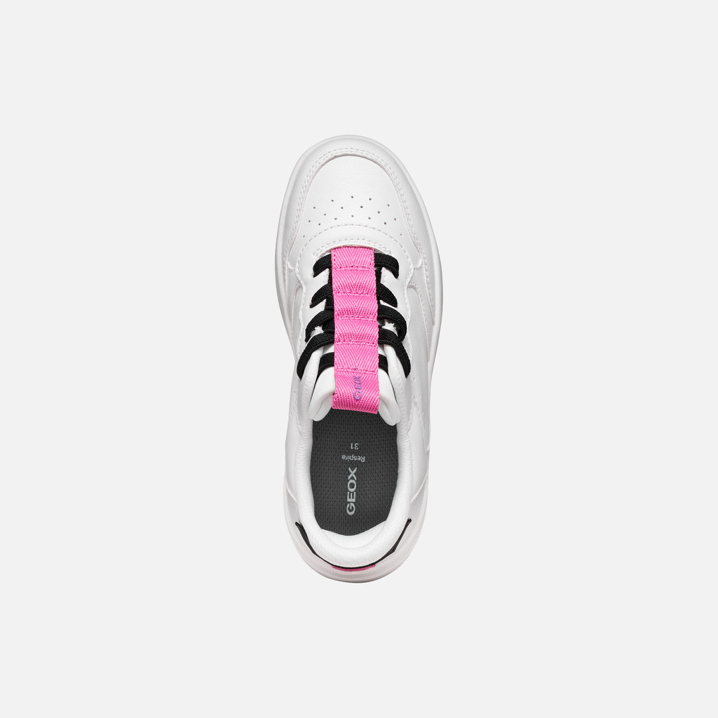 Low top sneakers WASHIBA FAST IN JUNIOR White/Fuchsia - image number 5 | GEOX