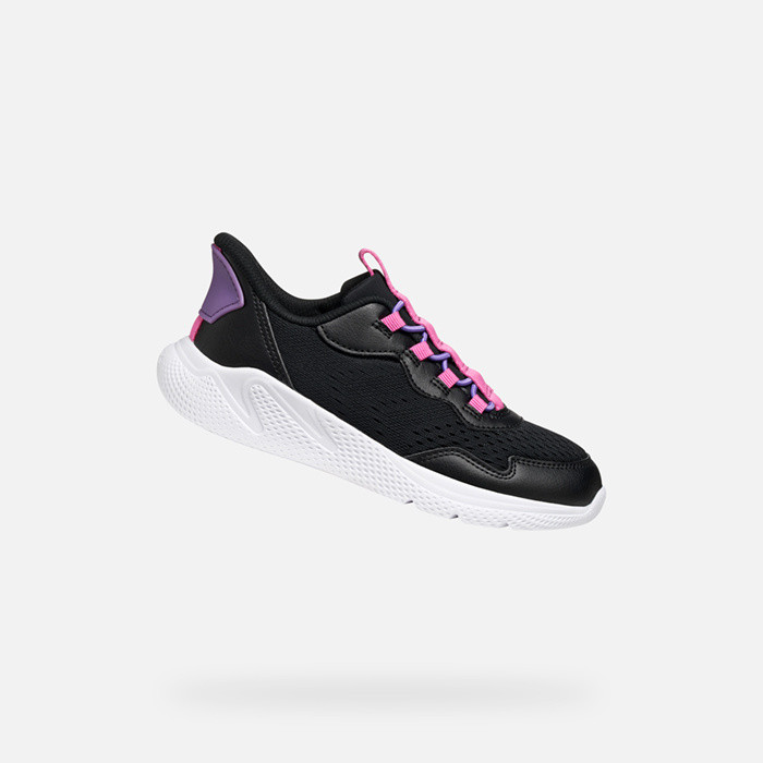 Low top sneakers SPRINTYE FAST IN JUNIOR Black/Fuchsia | GEOX