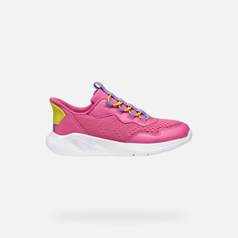 Low top sneakers SPRINTYE FAST IN JUNIOR Dark Fuchsia/Violet - image number 1 | GEOX