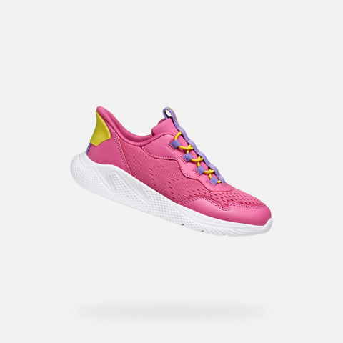 Low top sneakers SPRINTYE FAST IN JUNIOR Dark Fuchsia/Violet - image number 0 | GEOX