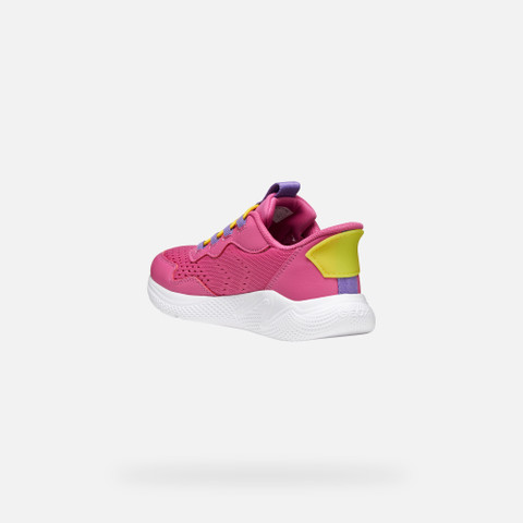 Low top sneakers SPRINTYE FAST IN JUNIOR Dark Fuchsia/Violet - image number 3 | GEOX