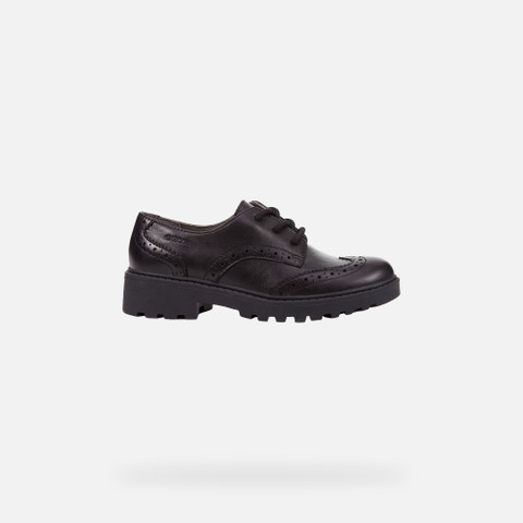 School shoes CASEY GIRL Black - image number 1 | GEOX