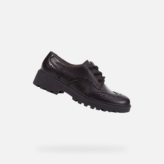 School shoes CASEY GIRL Black | GEOX