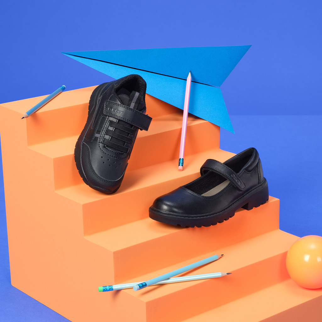 School shoes CASEY GIRL Black - image number 9 | GEOX