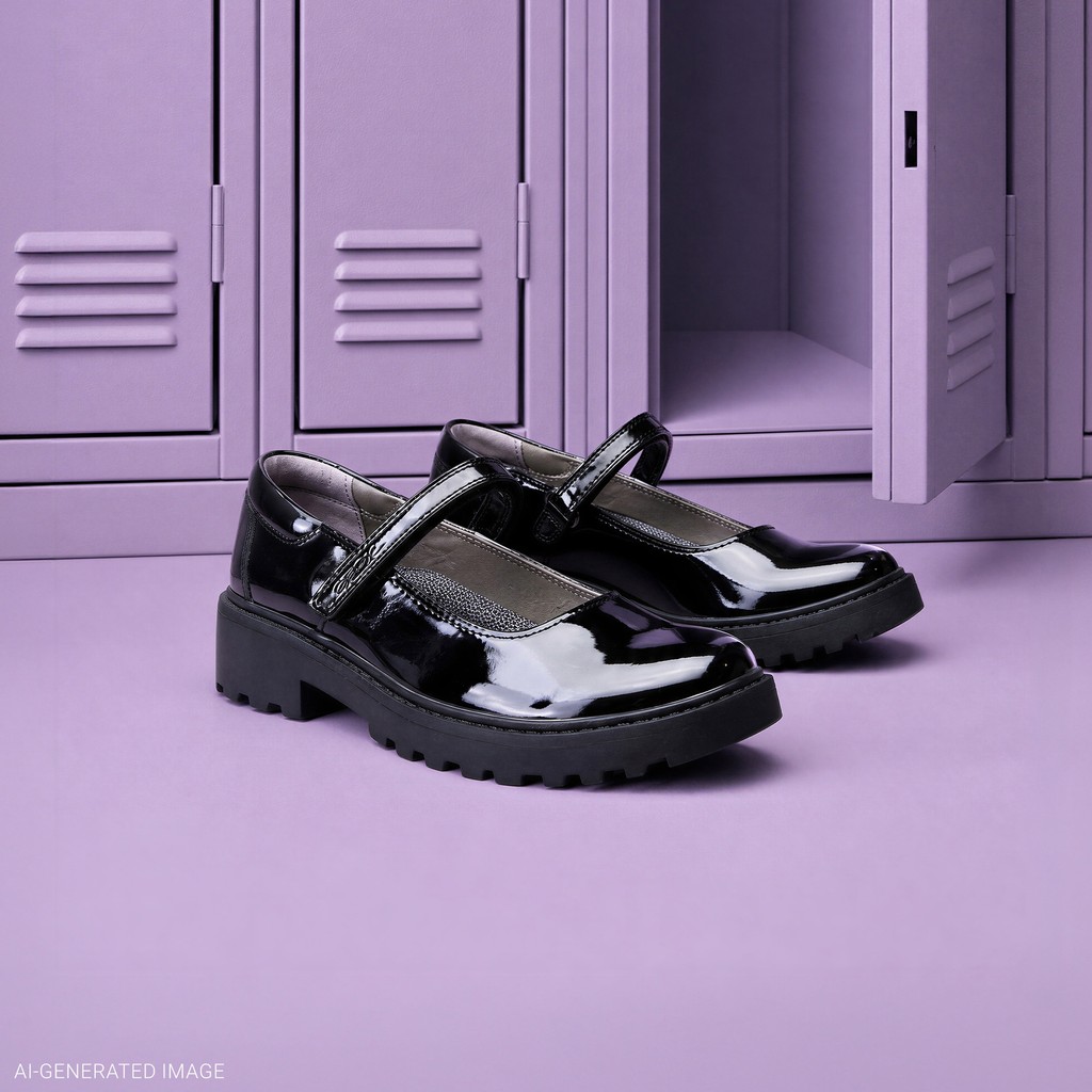 School shoes CASEY GIRL Black - image number 1 | GEOX