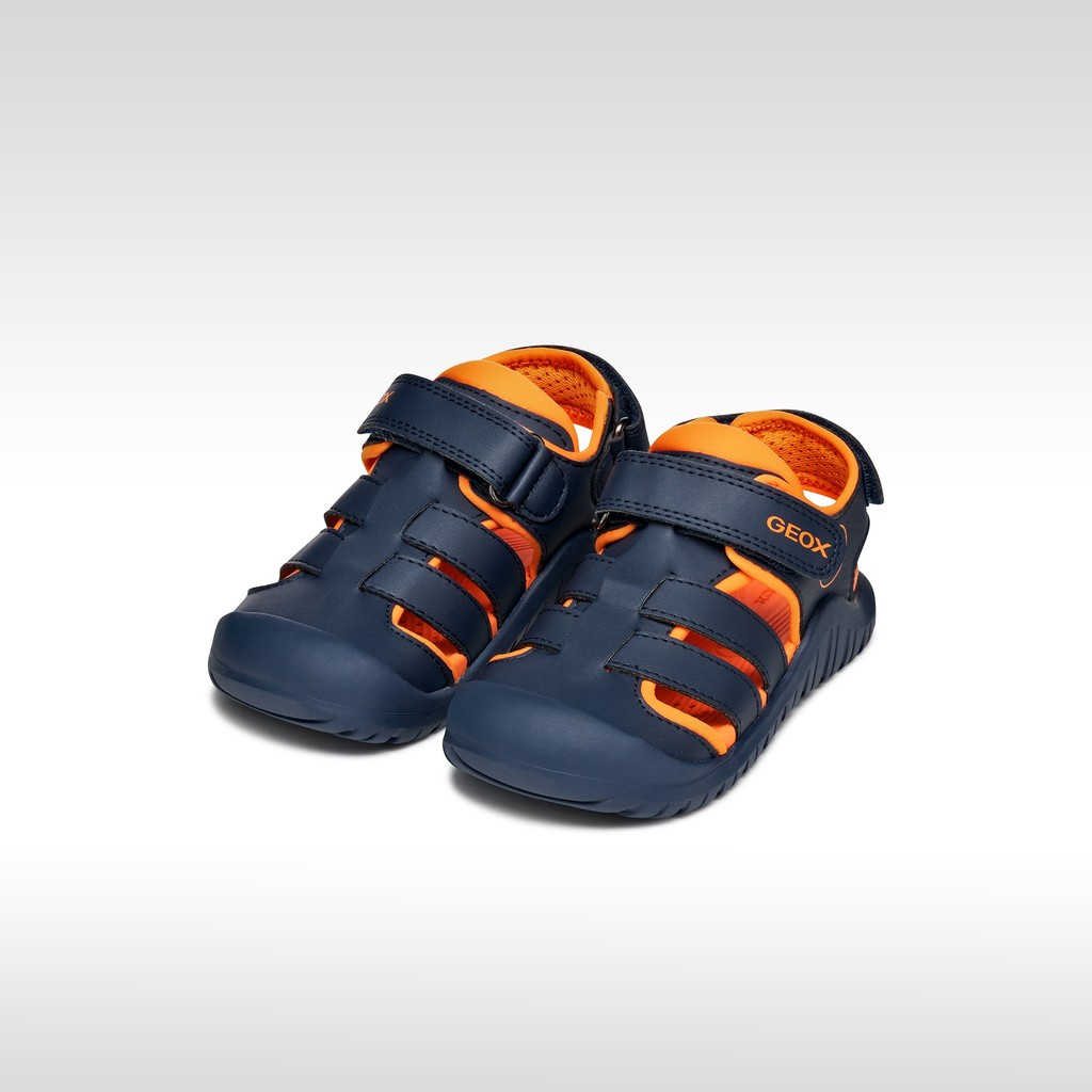 Sandali chiusi S. FUSBETTO PRO   BAMBINO Blu navy/Arancione - image number 1 | GEOX