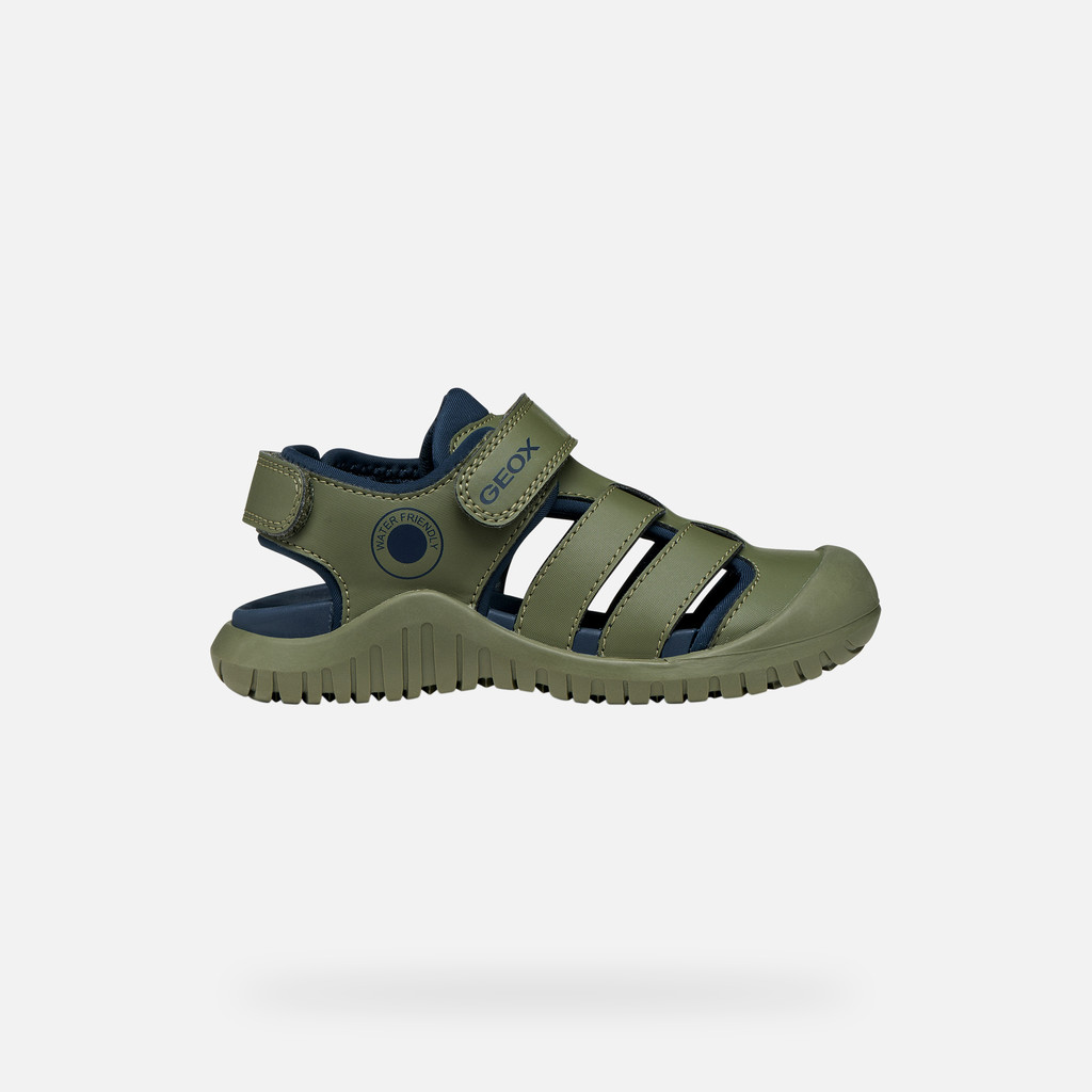 Closed toe sandals S. FUSBETTO PRO   BOY Sage/Navy - image number 1 | GEOX