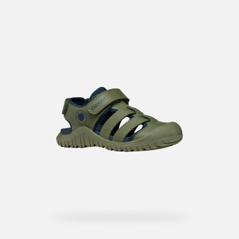 Closed toe sandals S. FUSBETTO PRO   BOY Sage/Navy - image number 2 | GEOX