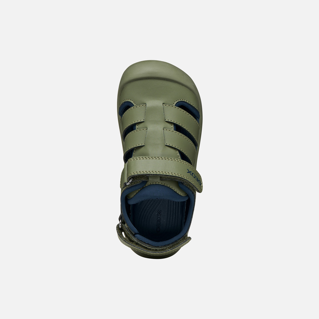 Closed toe sandals S. FUSBETTO PRO   BOY Sage/Navy - image number 5 | GEOX
