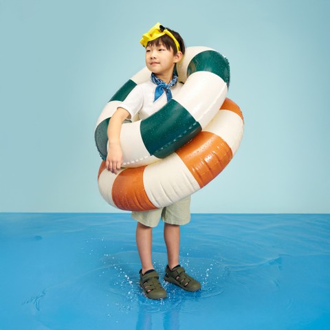 Geschlossene Sandalen S. FUSBETTO PRO   JUNGE Salbeigr&uuml;n/Marineblau - image number 1 | GEOX