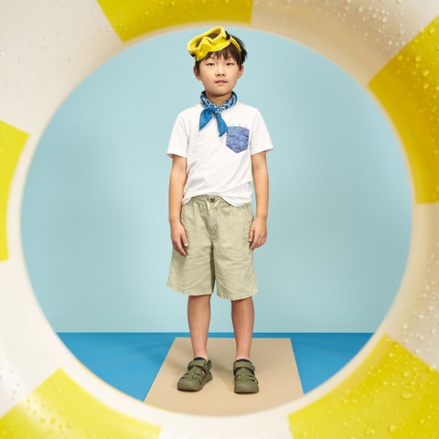 Geschlossene Sandalen S. FUSBETTO PRO   JUNGE Salbeigr&uuml;n/Marineblau - image number 3 | GEOX