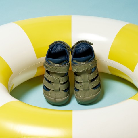 Geschlossene Sandalen S. FUSBETTO PRO   JUNGE Salbeigr&uuml;n/Marineblau - image number 7 | GEOX