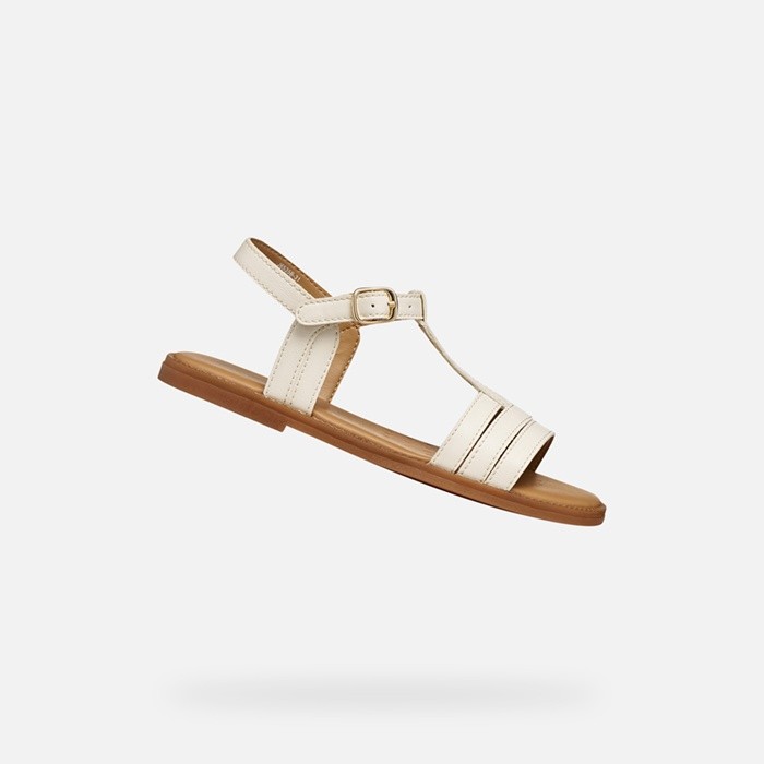 Sandales ouvertes SANDAL KARLY FILLE Ivoire clair | GEOX