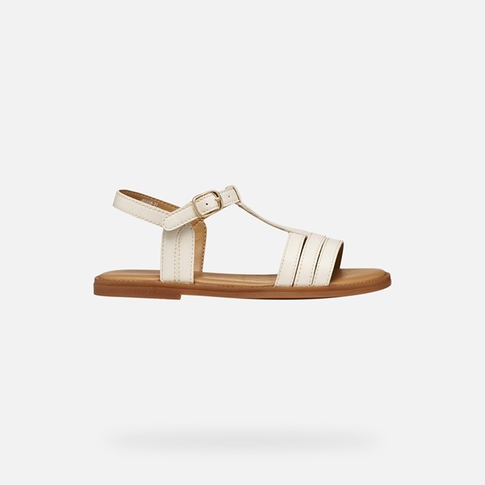 Sandales ouvertes SANDAL KARLY FILLE Ivoire clair | GEOX