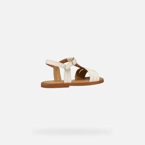Open sandals SANDAL KARLY GIRL Light ivory - image number 4 | GEOX