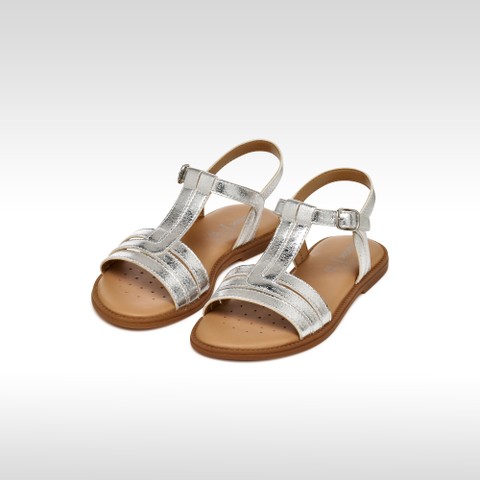 Open sandals SANDAL KARLY GIRL Silver - image number 1 | GEOX