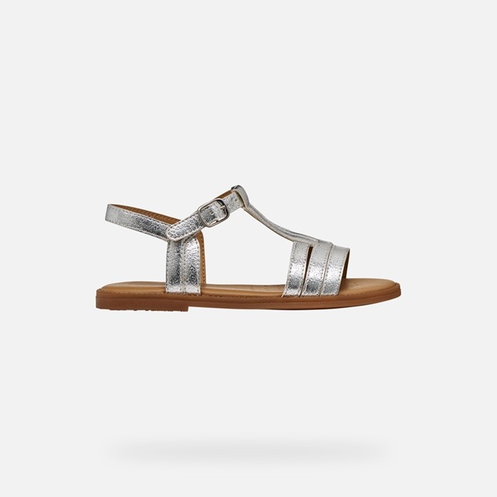 Open sandals SANDAL KARLY GIRL Silver | GEOX