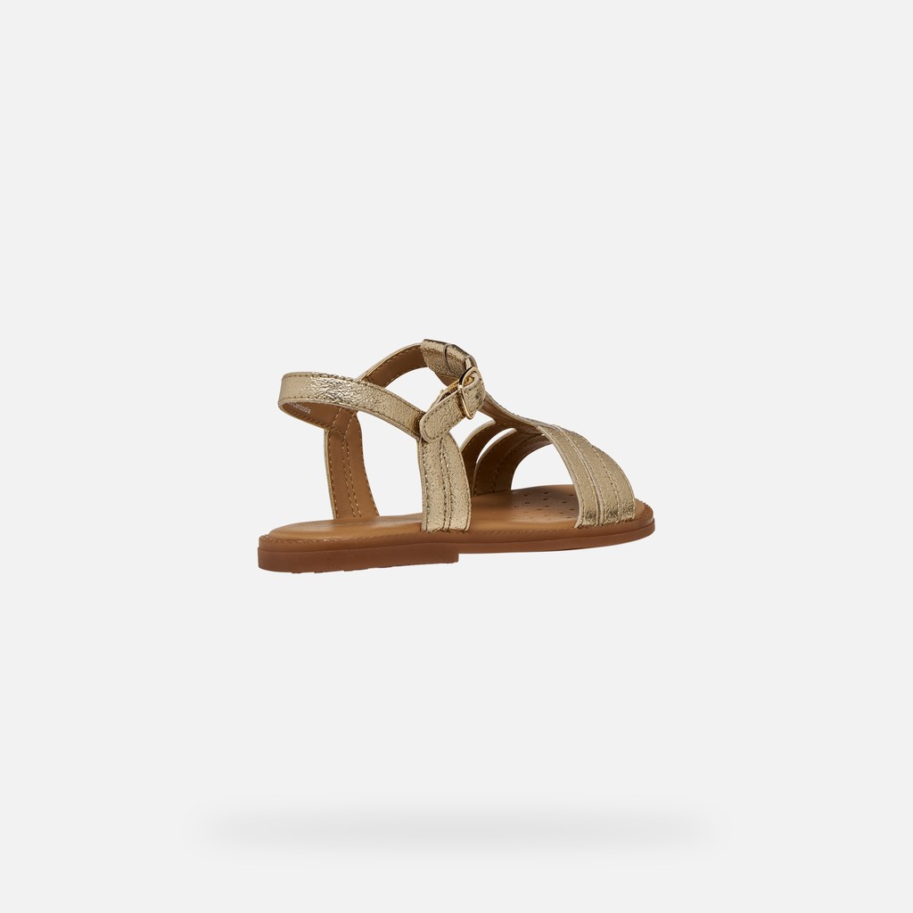Open sandals SANDAL KARLY GIRL Platinum - image number 4 | GEOX