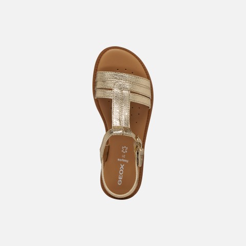 Open sandals SANDAL KARLY GIRL Platinum - image number 5 | GEOX
