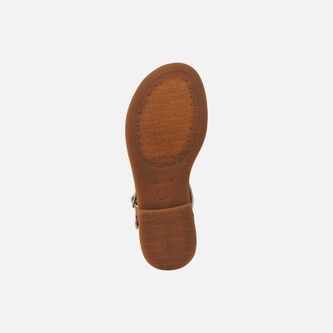 Open sandals SANDAL KARLY GIRL Fuchsia/Silver - image number 6 | GEOX