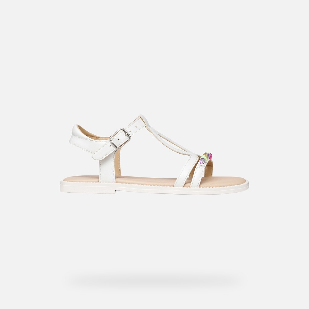 Open sandals SANDAL KARLY GIRL White - image number 1 | GEOX