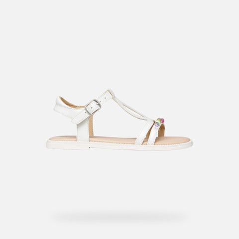 Open sandals SANDAL KARLY GIRL White - image number 1 | GEOX