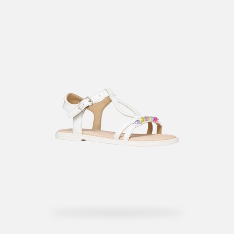 Open sandals SANDAL KARLY GIRL White - image number 2 | GEOX