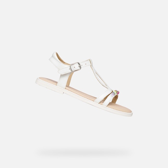 Open sandals SANDAL KARLY GIRL White | GEOX