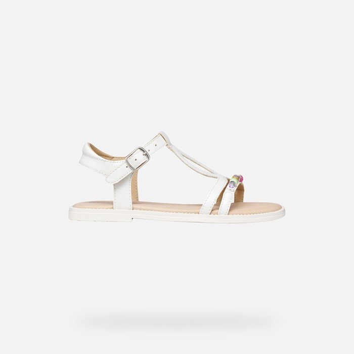 Open sandals SANDAL KARLY GIRL White | GEOX