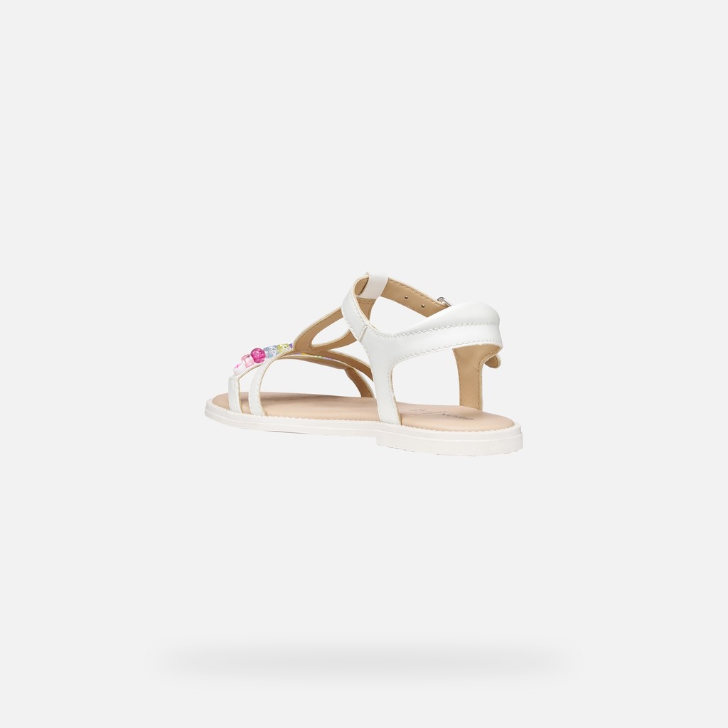 Open sandals SANDAL KARLY GIRL White - image number 3 | GEOX