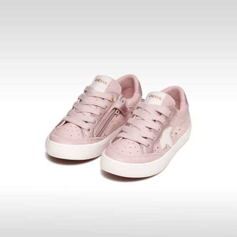 Glitter shoes GISLI GIRL Light Rose - image number 1 | GEOX