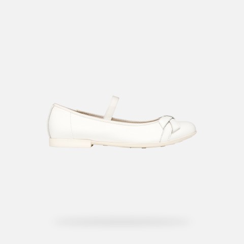 Ballerinas mit Riemchen PLIE MÄDCHEN Weiß - image number 1 | GEOX