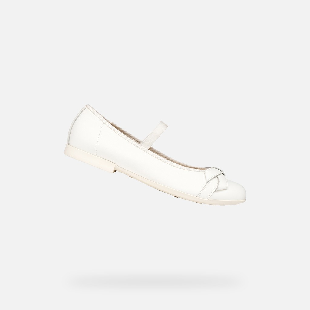 Ballerinas mit Riemchen PLIE MÄDCHEN Weiß - image number 0 | GEOX