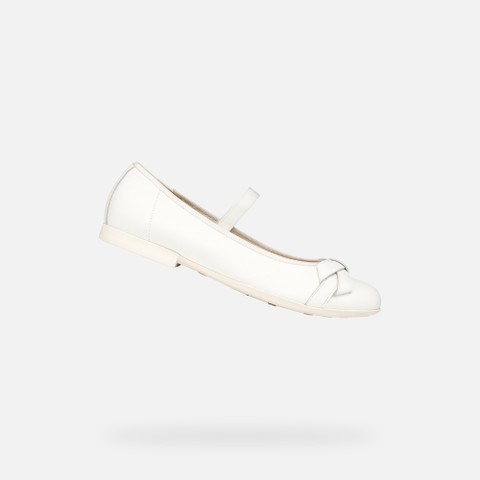 Ballerinas mit Riemchen PLIE MÄDCHEN Weiß | GEOX