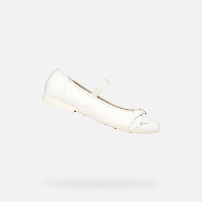 Ballerinas mit Riemchen PLIE MÄDCHEN Weiß | GEOX