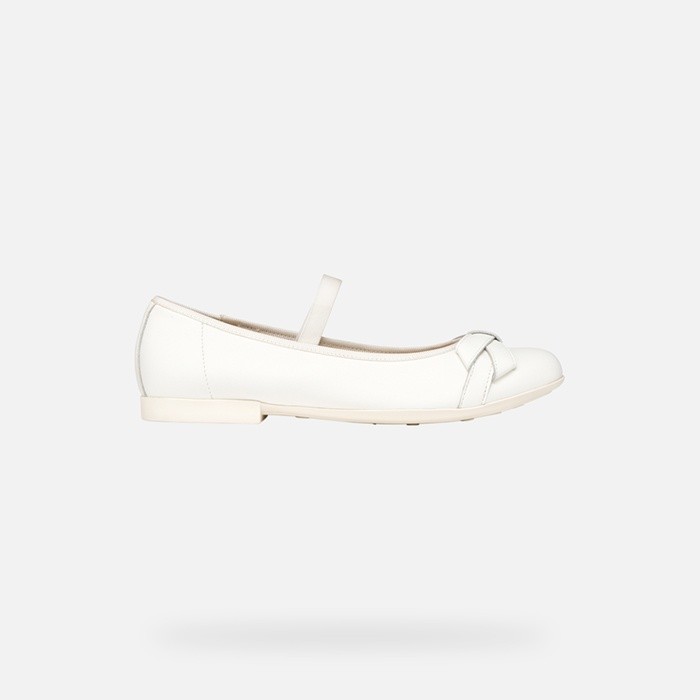 Ballerinas mit Riemchen PLIE MÄDCHEN Weiß | GEOX