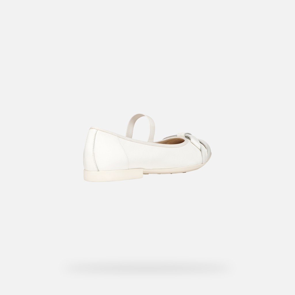 Ballerinas mit Riemchen PLIE MÄDCHEN Weiß - image number 4 | GEOX