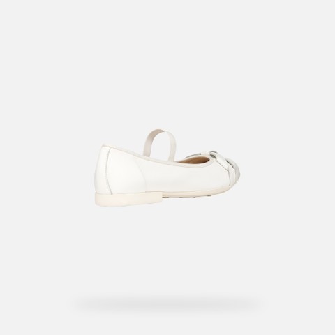 Ballerinas mit Riemchen PLIE MÄDCHEN Weiß - image number 4 | GEOX