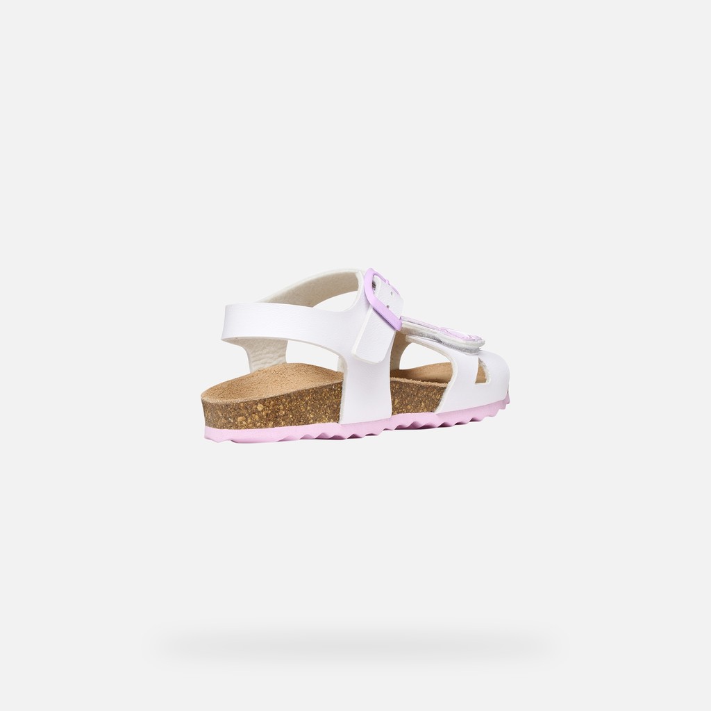 Open sandals ADRIEL GIRL White/Pink - image number 4 | GEOX