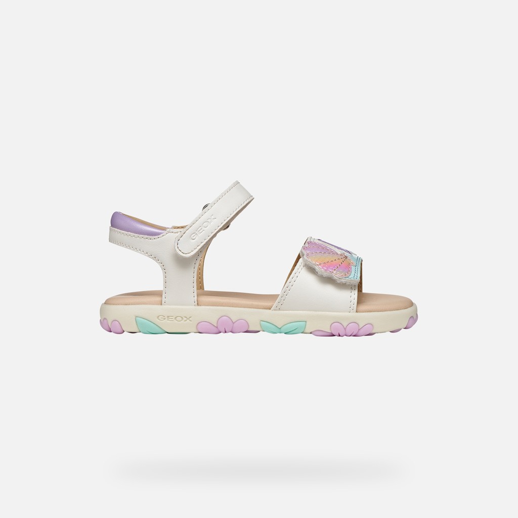 Sandal Haiti Fille Blanc/rose Clair