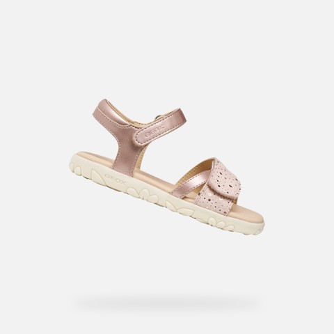 Sandals with straps SANDAL HAITI GIRL Light Pink | GEOX