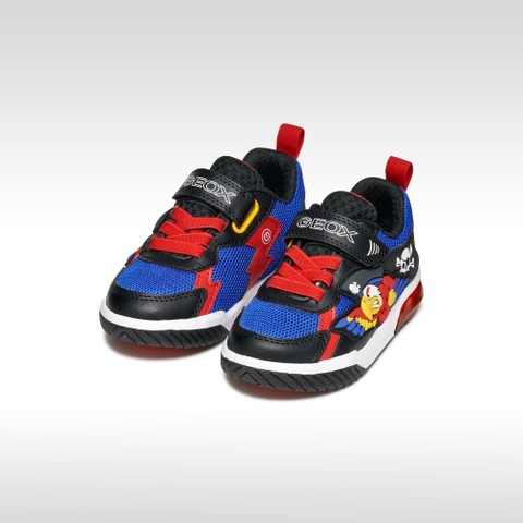 Shoes with lights INEK BOY Royal/Red - image number 1 | GEOX