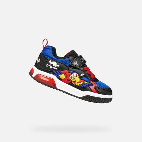 Shoes with lights INEK BOY Royal/Red | GEOX