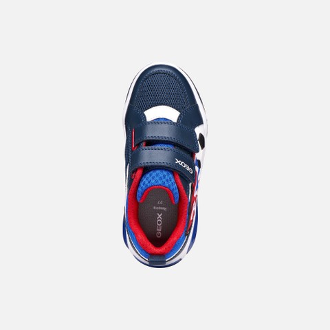 Shoes with lights INEK BOY Navy/Red - image number 5 | GEOX